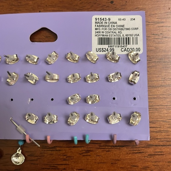 Claire’s Sensitive Solutions Beach Themed Earrings 17 new pairs - Picture 5 of 7